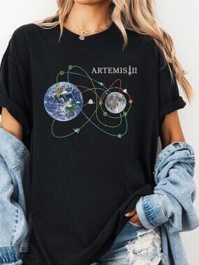 Artemis II 2026 Rocket Launch T-Shirt, Future Moon Mission Tee, Space Explor 256